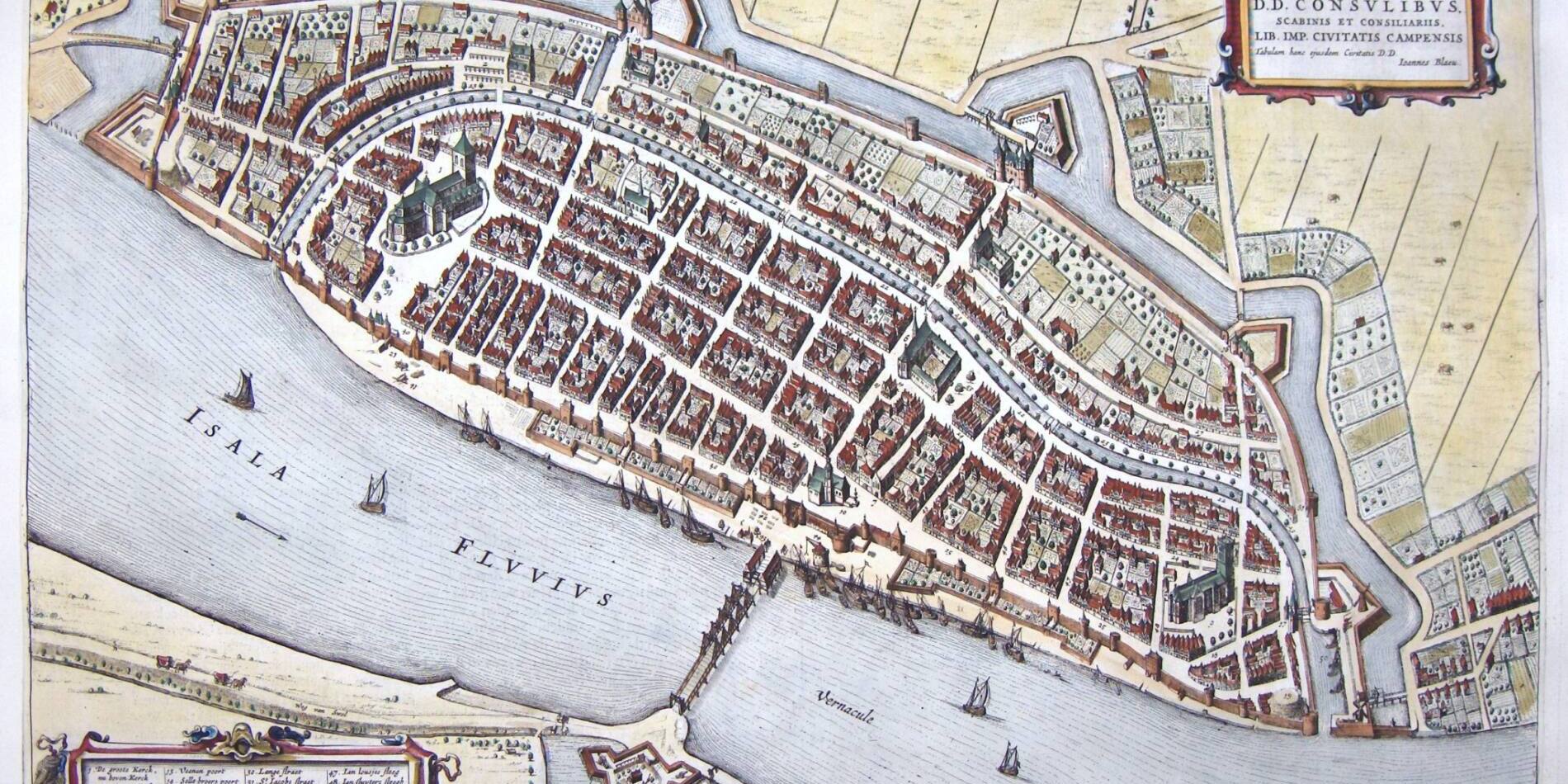 Historische kaart Kampen